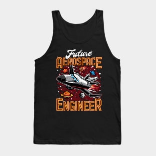 Future Aerospace Engineer Spaceship Obsessed Kid Tank Top